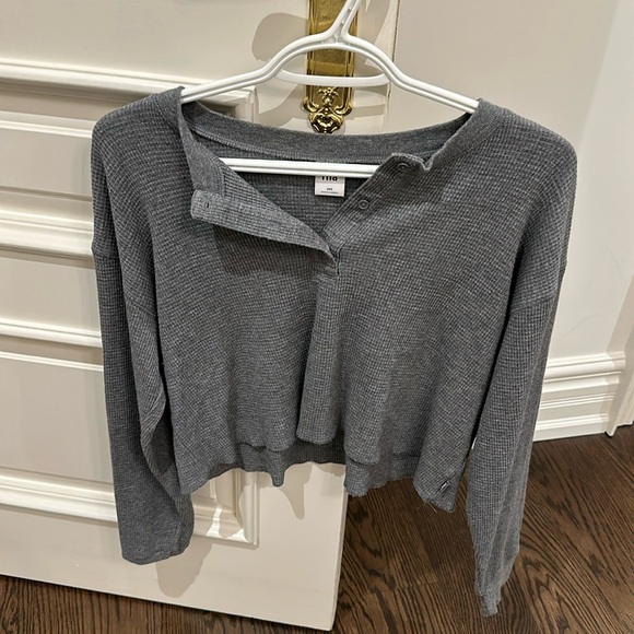 Aritzia tna waffle crop 2xs - Picture 1 of 1